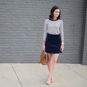 J Crew Navy Corduroy Mini